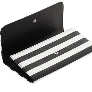 Kut From The Cloth Wallet Striped Slim Vegan Tri-fold with Dust Bag New Sealed
